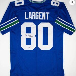 Steve Largent Autographed Football Jersey
